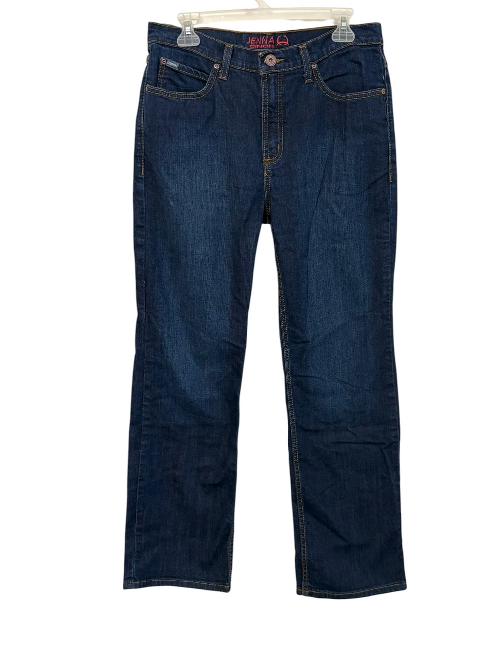 Cinch Jenna Size 31 Dark Wash Bootcut Jeans Western Country Cowgirl Barn Denim